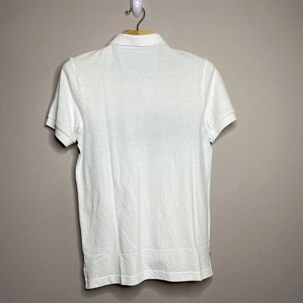 Chaps White Jersey Polo‎ Shirt Men's Size S